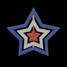 Load 3D model into Gallery viewer, 4th of July Spinning Stars (2-pack)
