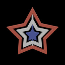 Load 3D model into Gallery viewer, 4th of July Spinning Stars (2-pack)
